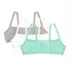 Fruit of the Loom girls Spaghetti Strap Sports Bra, Mint Chip/White/Grey Heather, 32 US view 1