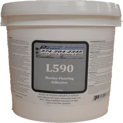 Marine Adhesive for Boat Carpet & Pontoon Vinyl Flooring - 2 Gallons
