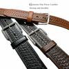Belts.com Utility Uniform Work Belt w/Simple Single Prong Buckle One Piece Full Grain Leather Basketweave Embossed Belt 1-3/4"(45mm) Wide (Black, 40) view 3