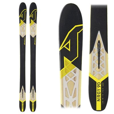 Nordica NRGy 90 Ski - Flat Black/Yellow 177cm