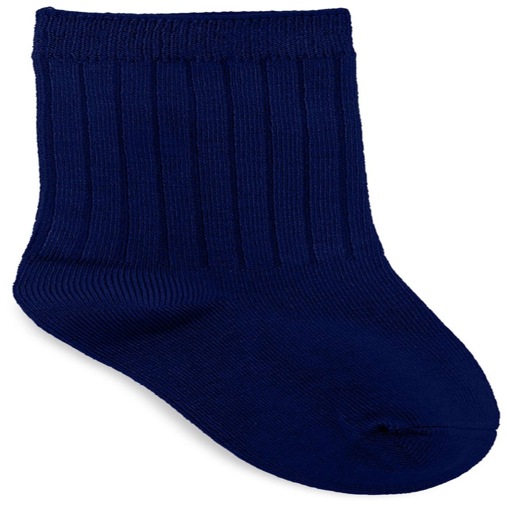 CLASSROOM Big Boys' Uniform Rib Crew Socks - 3 Pack, Dark Navy, X-Large