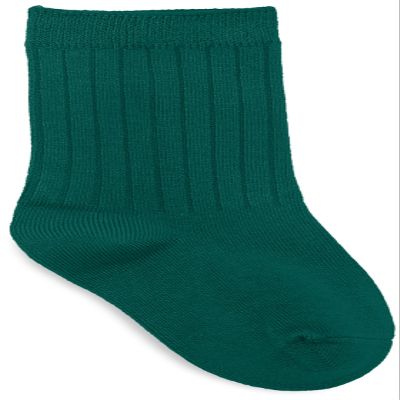 CLASSROOM Big Boys' Uniform Rib Crew Socks - 3 Pack, Hunter, Large