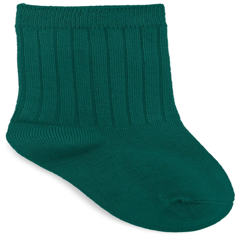 CLASSROOM Big Boys' Uniform Rib Crew Socks - 3 Pack, Hunter, Large