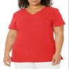 HeartSoul womens Pitter-pat V-neck medical scrubs shirts, Red, Medium US view 1