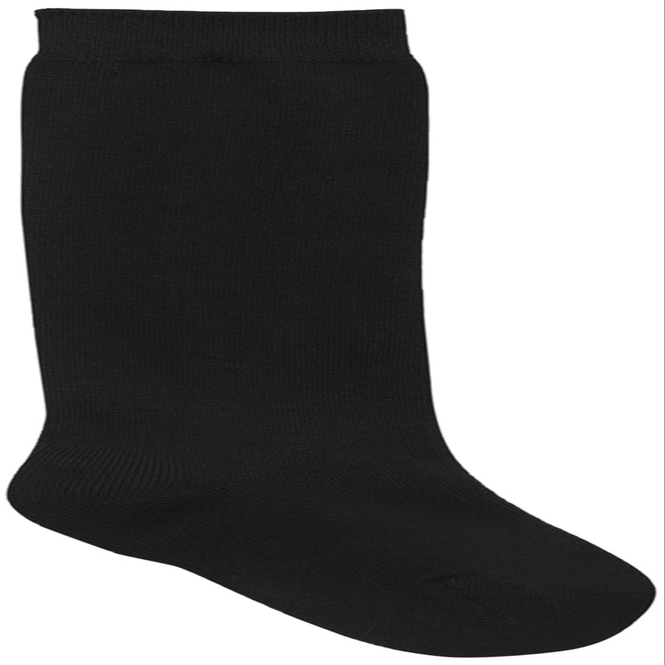 CLASSROOM Big Girls' Uniform Opaque Knee Hi Socks 3-Pack, Black, Medium