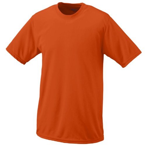 Orange, Youth Small Performance Wicking Moisture Management Short Sleeve Cool & Comfortable Crewneck Shirt