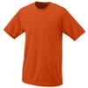 Orange, Youth Small Performance Wicking Moisture Management Short Sleeve Cool & Comfortable Crewneck Shirt view 1