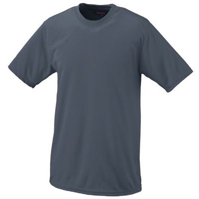 Graphite, Adult XL Performance Wicking Moisture Management Short Sleeve Cool & Comfortable Crewneck Shirt