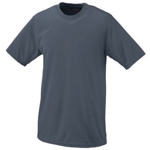 Graphite, Adult XL Performance Wicking Moisture Management Short Sleeve Cool & Comfortable Crewneck Shirt