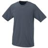 Graphite, Adult XL Performance Wicking Moisture Management Short Sleeve Cool & Comfortable Crewneck Shirt view 1