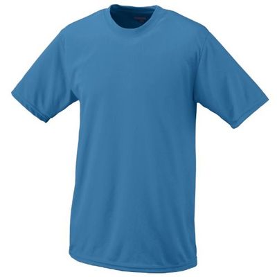 Columbia Blue, Youth Medium Performance Wicking Moisture Management Short Sleeve Cool & Comfortable Crewneck Shirt