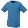 Columbia Blue, Youth Medium Performance Wicking Moisture Management Short Sleeve Cool & Comfortable Crewneck Shirt view 1