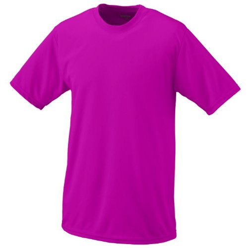 Power Pink, Adult XL Performance Wicking Moisture Management Short Sleeve Cool & Comfortable Crewneck Shirt