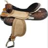 15" Leather Barrel Racing Saddle with Barrel Racer Conchos view 1