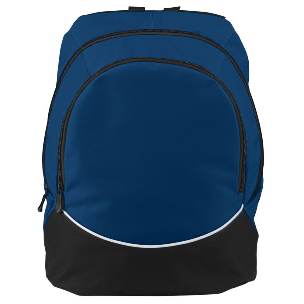 Augusta Sportswear Large Tri-Color Backpack, One Size, Navy/Black/White