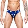 Gary Majdell Sport Men's USA Flag Stars Bikini Swimsuit Royal Stars Small view 1