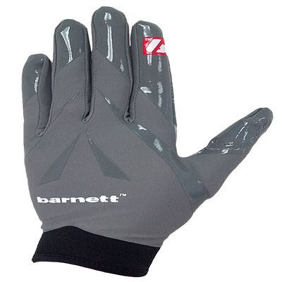 Barnett Football Receiver Gloves, FRG-03 (Adult XL, Gray)