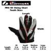 Barnett Football Receiver Gloves, FRG-03 (Adult XL, Gray) view 4