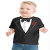 Ann Arbor T-shirt Co. Big Boys' Tuxedo Tee | Kid's Wedding Youth & Toddler Shirt-Youth Medium (10-12) Black view 1