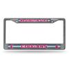 Rico Industries NCAA Washington State Cougars - WSU Classic Bling License Plate Chrome Frame 12" x 6" view 1
