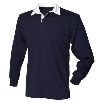 Front Row Long Sleeve Original Rugby Shirt Navy* S