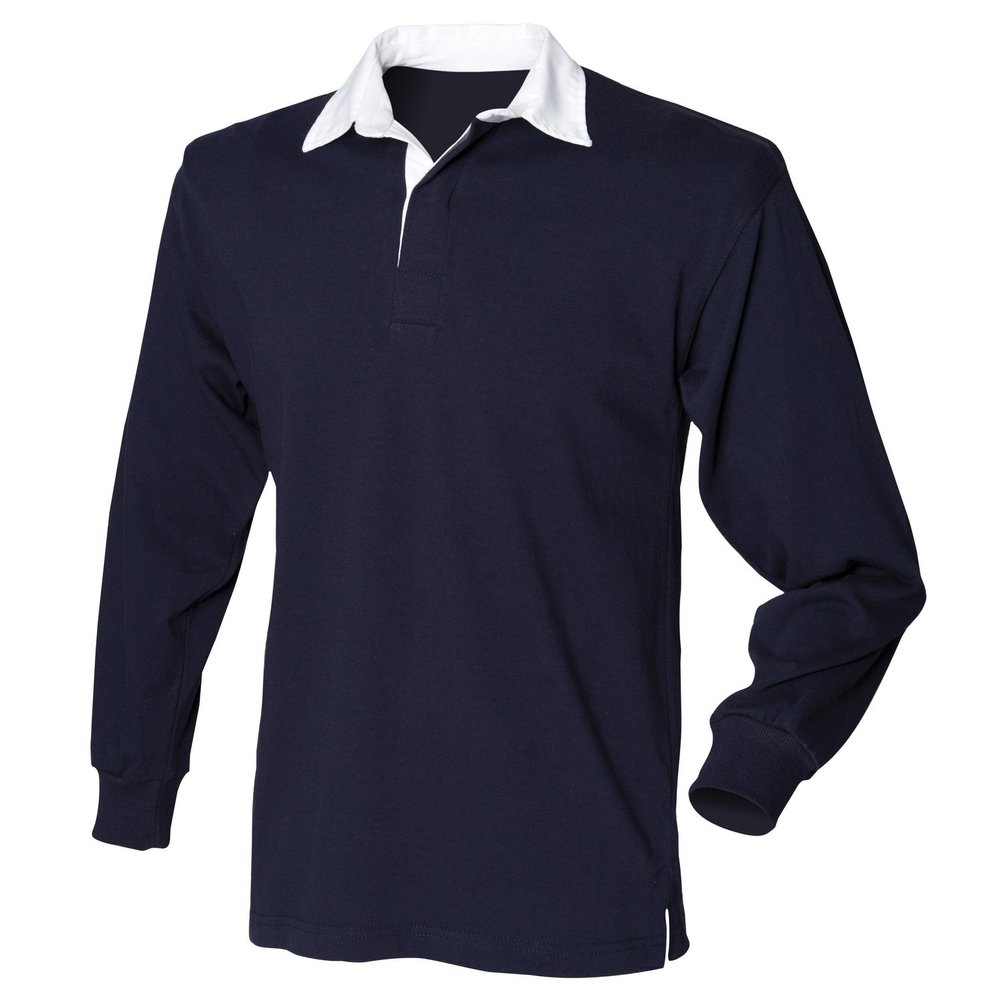 Front Row Long Sleeve Original Rugby Shirt Navy* S
