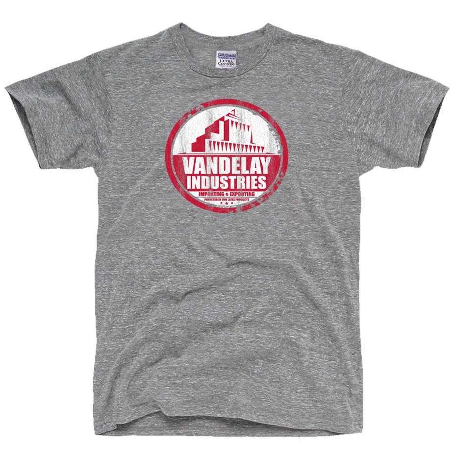 DIRTYRAGZ Men's Vandelay Industries T-Shirt S Heather Grey