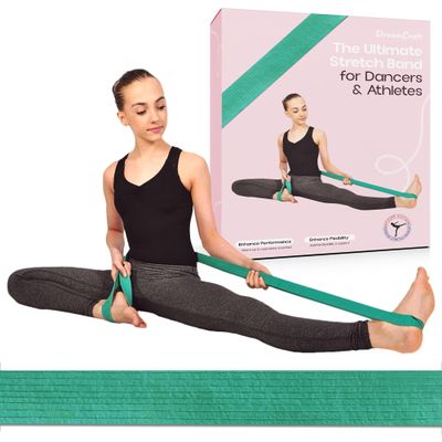 SuperiorBand Ballet Stretch Band for Dancers - Dance Stretch Bands for Gymnastics and Ballet Training - Dance Bands, Gymnastics Stretch Band for Flexibility - Ballet Stretch Bands for Dancers, Green