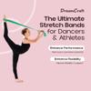 SuperiorBand Ballet Stretch Band for Dancers - Dance Stretch Bands for Gymnastics and Ballet Training - Dance Bands, Gymnastics Stretch Band for Flexibility - Ballet Stretch Bands for Dancers, Green view 2