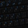 LITHUANIAN KEYBOARD LABELS ON TRANSPARENT BACKGROUND with BLUE LETTERING (14X14) view 4