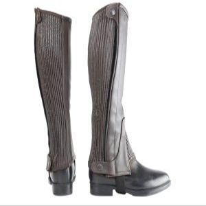 William Hunter Equestrian Hy Leather Half Chaps - Brown - Extra Small