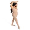 Capezio Womens Ultra Soft Self Knit Waistband Transition Tights, Light Suntan, XX-Large US view 2