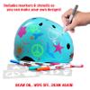 Wipeout Dry Erase Kids Helmet  Ideal for Bike, Skate, Scooter, In-Line Skating and Rollerblading view 2
