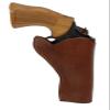 Barsony Brown Leather Cross-Draw Gun Holster for EAA Bounty Hunter Left view 3