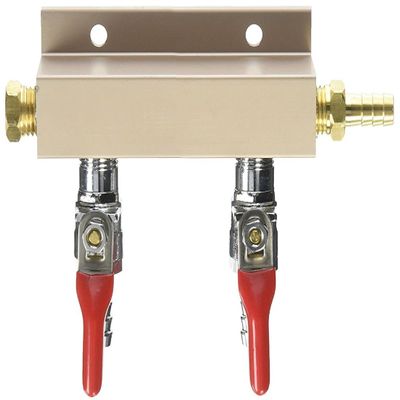 Bev Rite CPG222 Air Distributor, CO2 Manifold, 2 Way, 5/16"