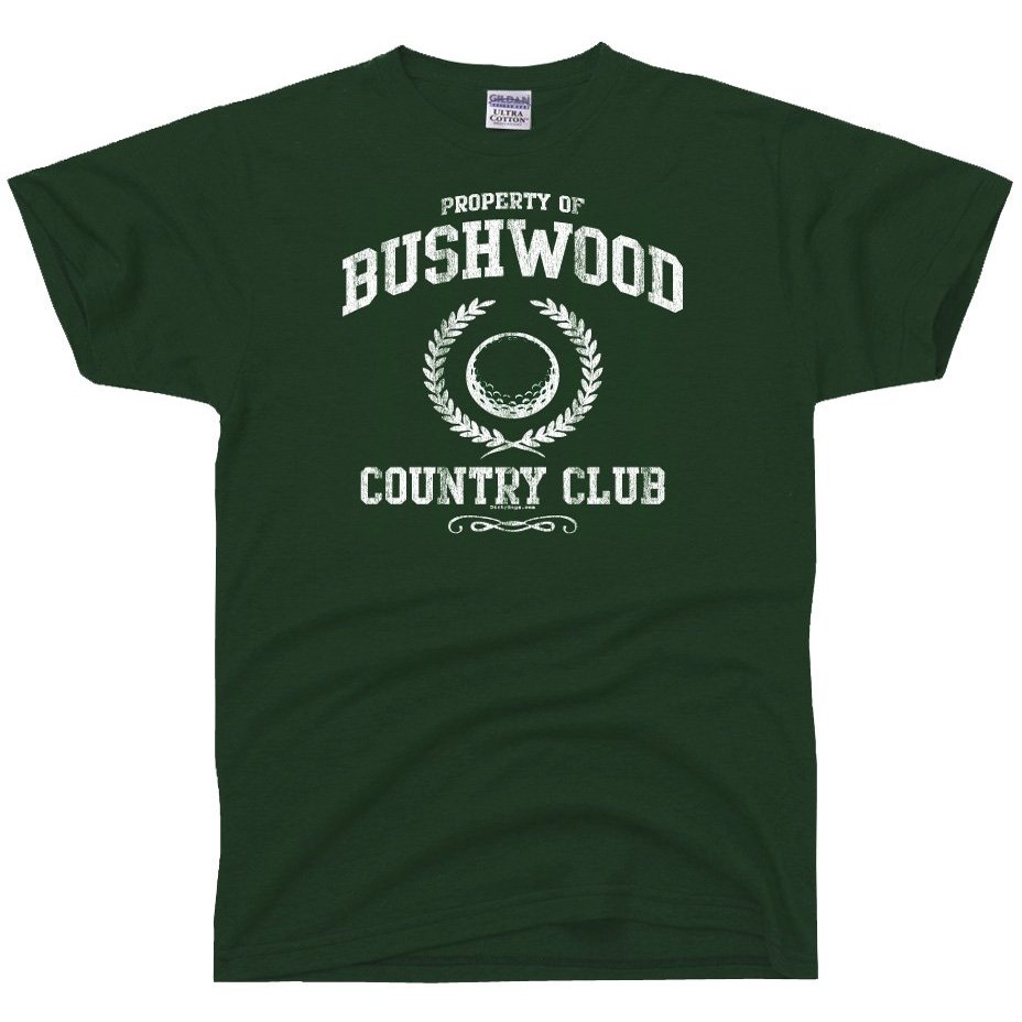 DIRTYRAGZ Men's Bushwood Country Club Funny Retro Golf T Shirt S Green