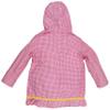 Wippette Little Girls Hooded Gingham Trench Raincoat - Fuchsia (Size 4) view 2