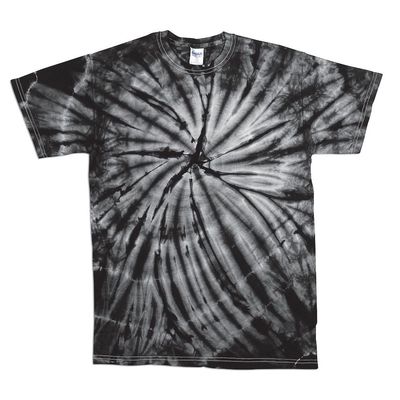 Bomark Sportswear Tye Dye T-Shirt Adult (2X-Large, Black)