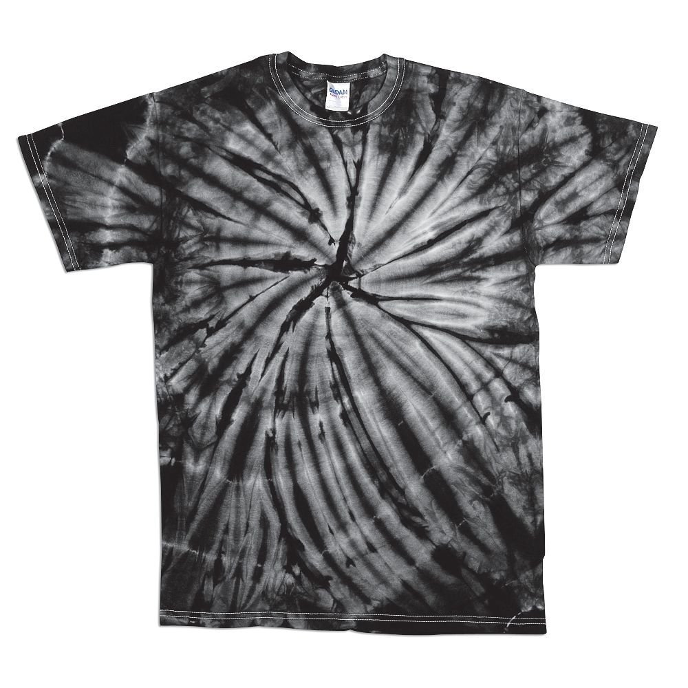 Bomark Sportswear Tye Dye T-Shirt Adult (2X-Large, Black)