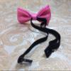 Brand New Kids Bow Tie Tuxedo Style Pink Bowtie Pre Tied Adjustable view 3