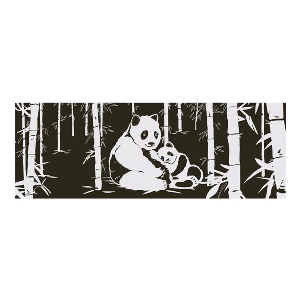 Wai Lana Yoga Mat Panda, Color:Black