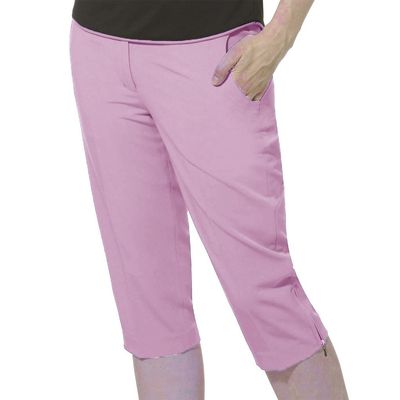 Monterey Club Women's Polyester/Spandex Golf Capris #2823 (Cotton Candy, Size:10)