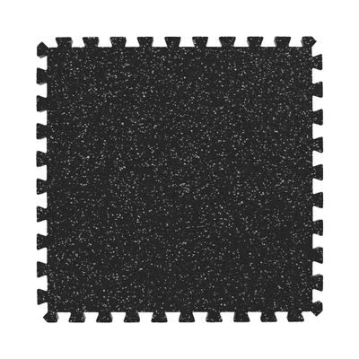 IncStores 3/4" Thick Impact Foam Rubber Floor Tiles, Interlocking Home Gym Floor Matts for Weight & Workout Equipment Room Padding, 2'x2' Tiles, Grey, 10 Pack, 40 Sq/Ft