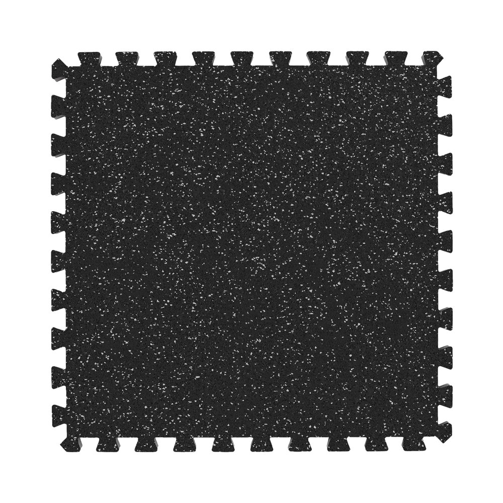 IncStores 3/4" Thick Impact Foam Rubber Floor Tiles, Interlocking Home Gym Floor Matts for Weight & Workout Equipment Room Padding, 2'x2' Tiles, Grey, 10 Pack, 40 Sq/Ft