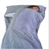 Marycrafts 100% Pure Mulberry Silk Single Sleeping Bag Liner Travel Sheet 83"x33" Silver view 3