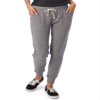 Alternative Women's Fleece Jogger Pant, Eco Grey, X-Large