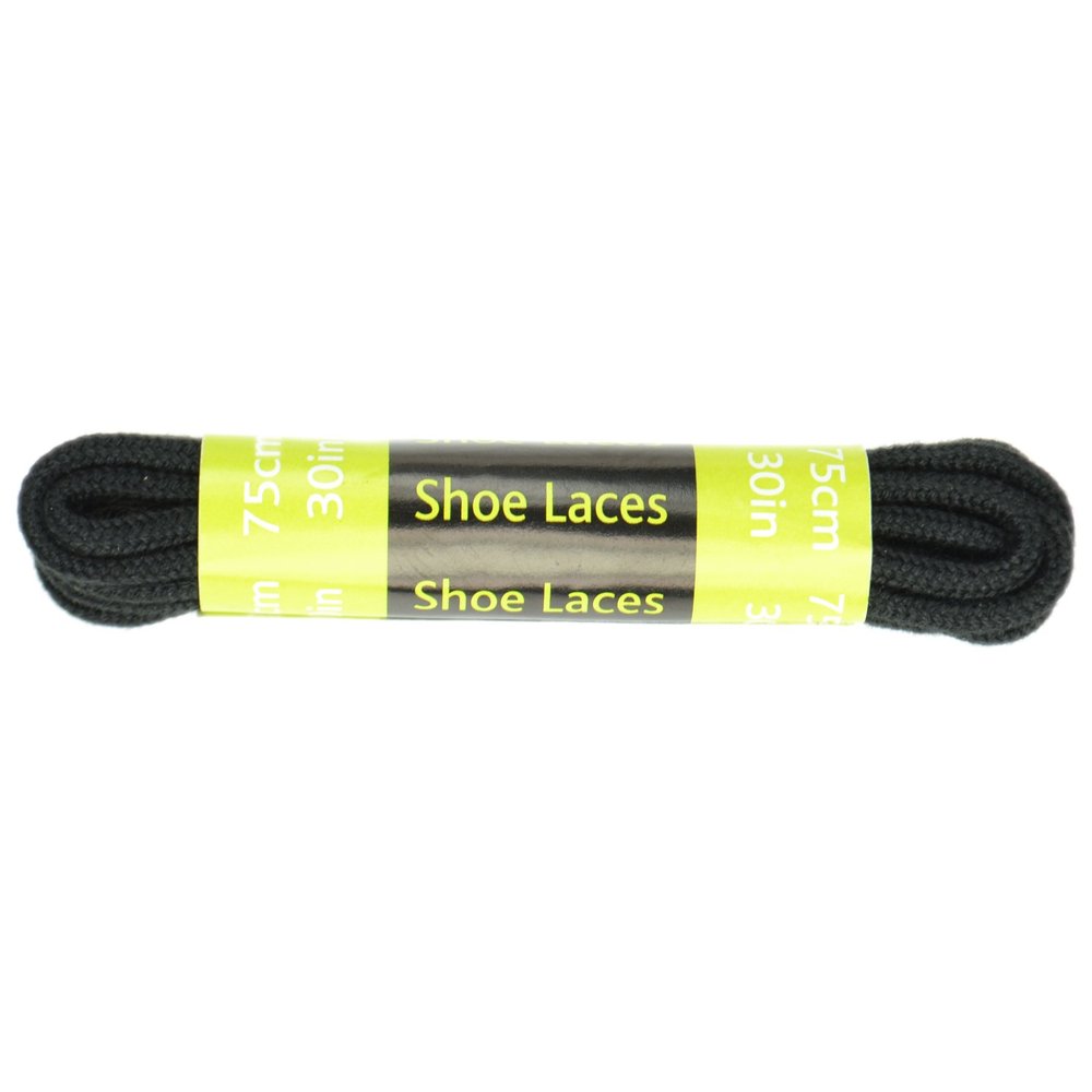 30" Round Shoe Laces - Black