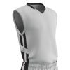 Champro Unisex-Youth Muscle Basketball Jersey, White, Black, Youth Large view 1