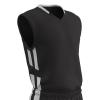 Champro Muscle Dri Gear Polyester Basketball Jersey, Youth X-Large, Black, White view 1