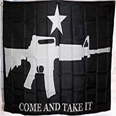 3x5 Black Tactical M4 Carbine Gun Come and Take It Flag Polyester 3 x 5 Foot New